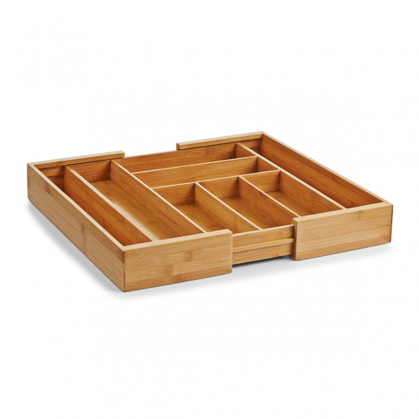 ZELLER Bamboo 58 x 43 cm - organizer / wkład do szuflady na sztućce bambusowy rozsuwany