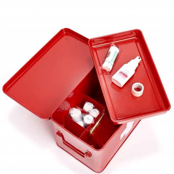 ZELLER First Aid Kit - apteczka na leki i bandaże metalowa