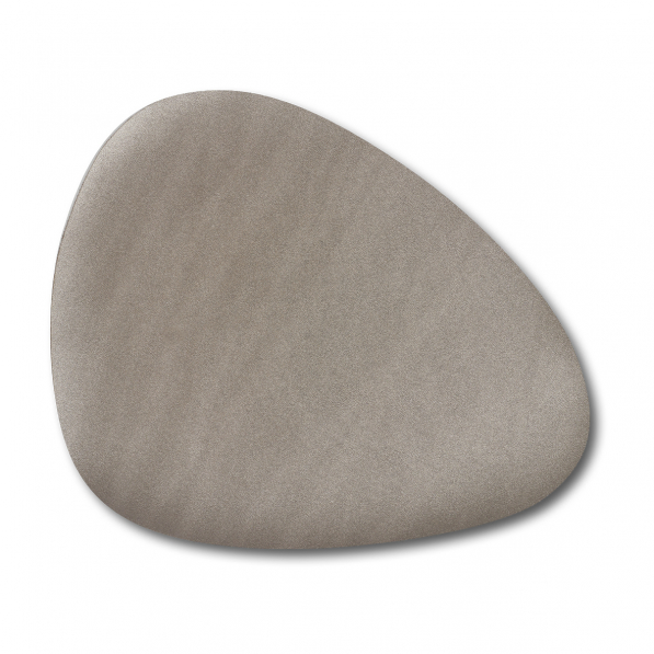 ZELLER Leather 42 x 34 cm taupe - mata stołowa plastikowa