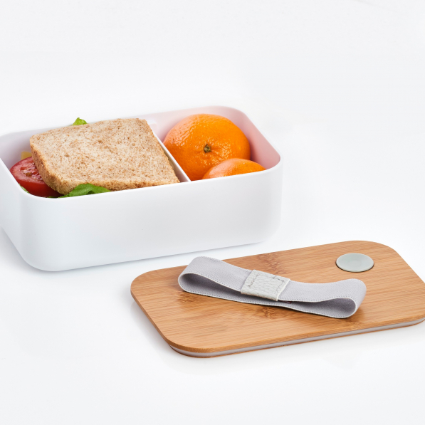 ZELLER Scandi biały - lunch box / śniadaniówka plastikowa