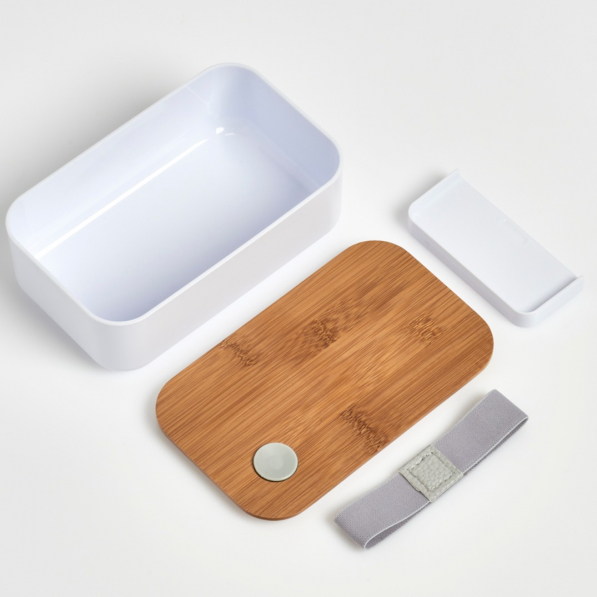 ZELLER Scandi biały - lunch box / śniadaniówka plastikowa