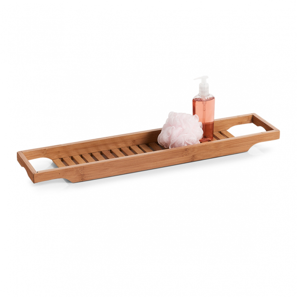ZELLER Wood Bath - półka łazienkowa bambusowa na wannę z uchwytami