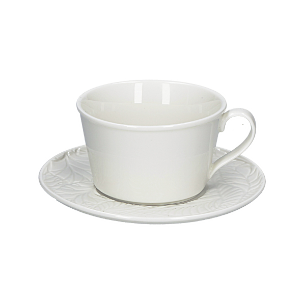 LA PORCELLANA BIANCA Bosco 180 ml 6 szt. - filiżanki do kawy i herbaty porcelanowe ze spodkami