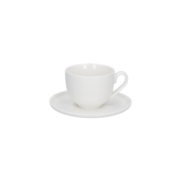 LA PORCELLANA BIANCA Corte 80 ml 6 szt. - filiżanki do espresso porcelanowe ze spodkami