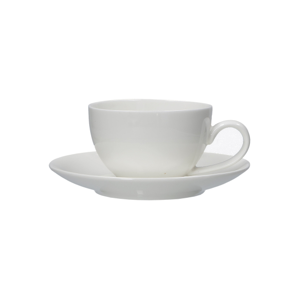 LA PORCELLANA BIANCA Essenziale 100 ml 6 szt. - filiżanki do espresso porcelanowe ze spodkami