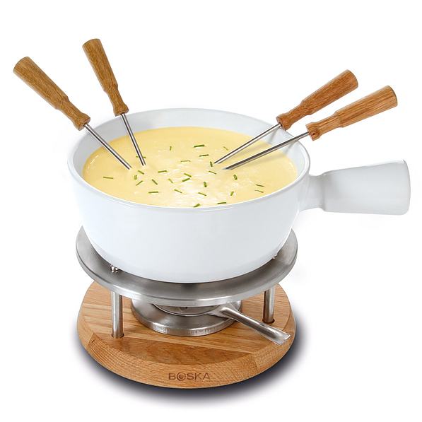 BOSKA Tapas Fondue Bianco biały - zestaw do fondue ceramiczny