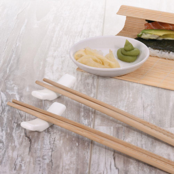 Zestaw do sushi EXCELLENT HOUSEWARE SUSHI SET WHITE 7 el.