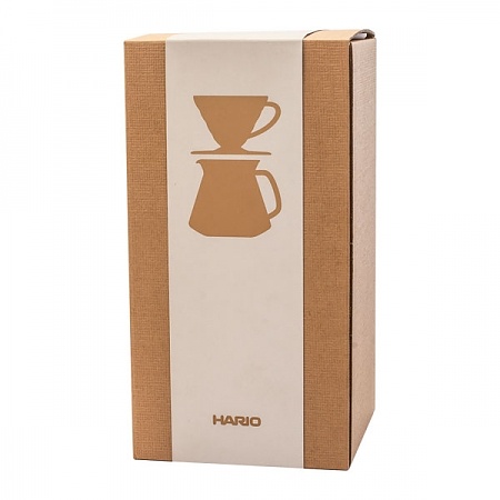 HARIO Dripper And Pot 0,4 l biały - dripper / filtr do kawy ceramiczny z dzbankiem