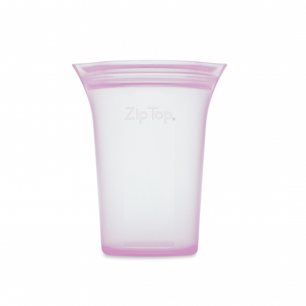 ZIP TOP Cups Lavender 0,24 l różowy - woreczek strunowy wielorazowy na żywność