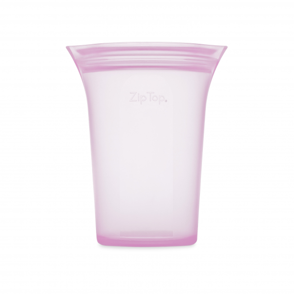 ZIP TOP Cups Lavender 0,71 l różowy - woreczek strunowy wielorazowy na żywność