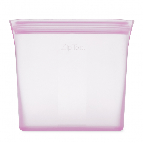 ZIP TOP Lavender 0,71 l 3 szt. różowe - woreczki strunowe wielorazowe na żywność silikonowe