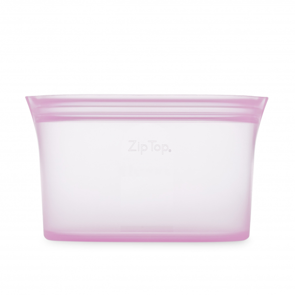 ZIP TOP Oval Lavender 0,71 l różowy - woreczek strunowy wielorazowy na żywność
