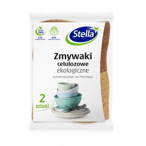 Zmywaki kuchenne do mycia naczyń ekologiczne STELLA 2 szt.