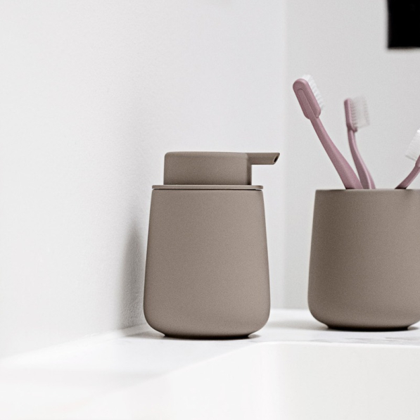 ZONE DENMARK Nova One 250 ml - dozownik do mydła w płynie lub płynu do mycia naczyń porcelanowy