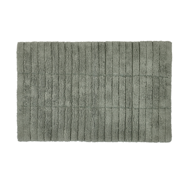 ZONE DENMARK Tiles Matcha Green 80 x 50 cm - dywanik łazienkowy bawełniany