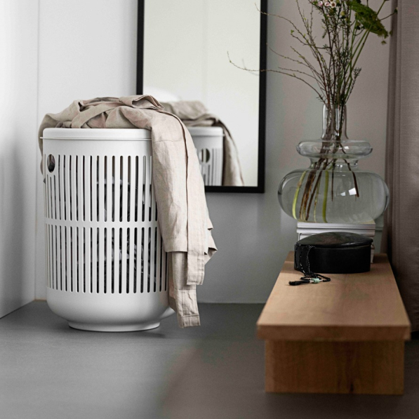 ZONE DENMARK Ume Soft Gray 60 l - brudownik / kosz na pranie i bieliznę