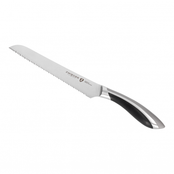 ZWIEGER Black Stone 20 cm - nóż do krojenia chleba i pieczywa ze stali nierdzewnej
