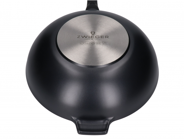 ZWIEGER Black Stone 32 cm czarny - patelnia / wok nieprzywierający