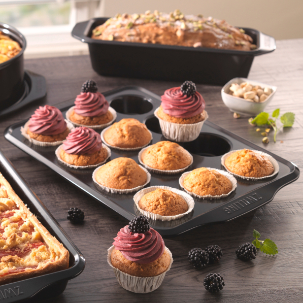 ZWILLING Dolce - forma do pieczenia 12 muffinek i babeczek ze stali nierdzewnej