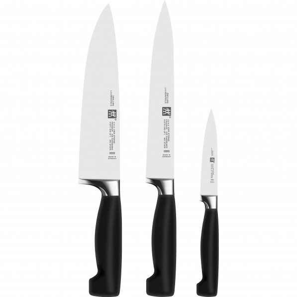 ZWILLING Four Star 3 szt. czarne - noże kuchenne kute