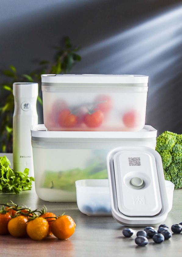 ZWILLING Fresh & Save 3 szt. białe - pojemniki próżniowe na żywność plastikowe