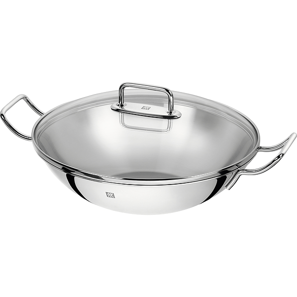 ZWILLING Plus Wok Steel 32 cm - patelnia / wok stalowy z pokrywką