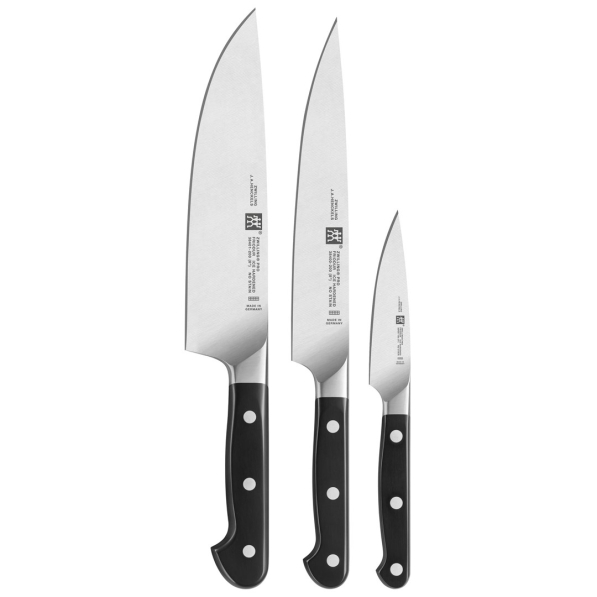 ZWILLING Pro 3 szt. - noże kuchenne ze stali węglowej 