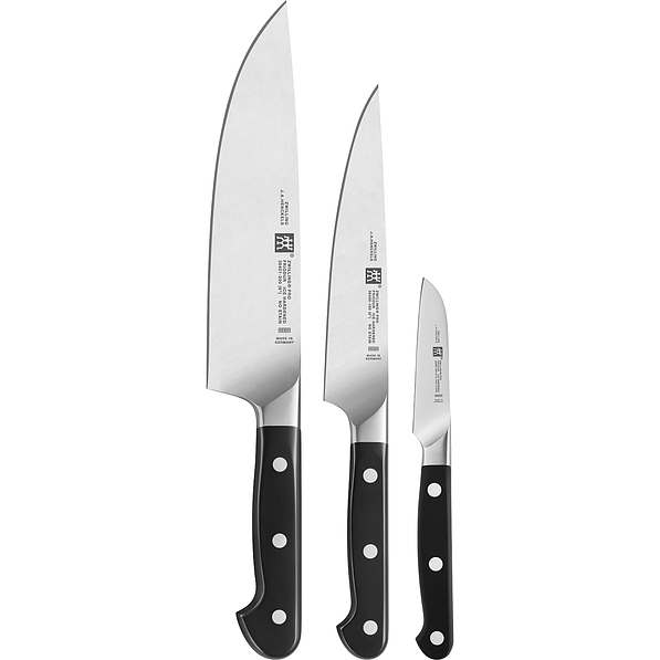 ZWILLING Pro Set 3 szt. czarne - noże kuchenne ze stali nierdzewnej 