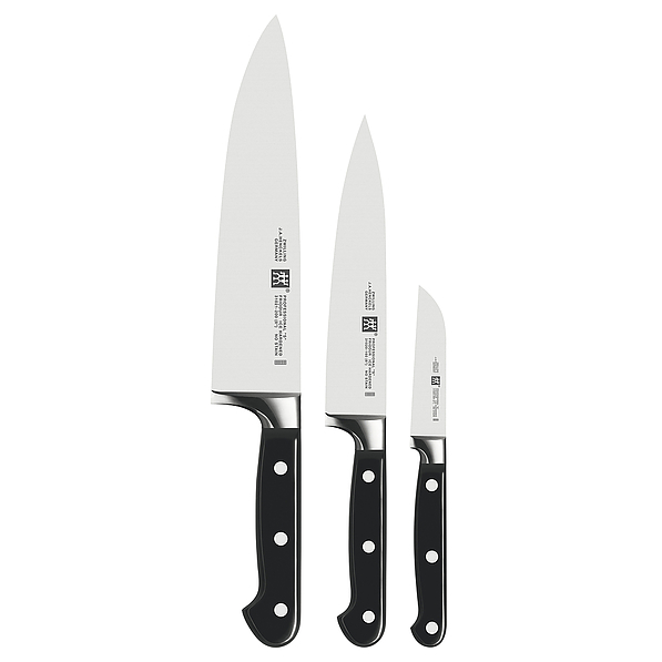 ZWILLING Professional S 3 szt. czarne - noże kuchenne ze stali nierdzewnej 