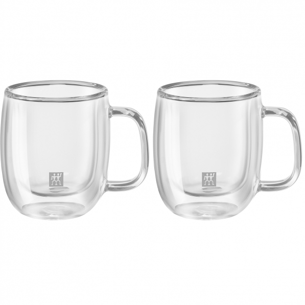 ZWILLING Sorrento Handle 80 ml 2 szt. - szklanki do espresso termiczne z podwójnymi ściankami szklane