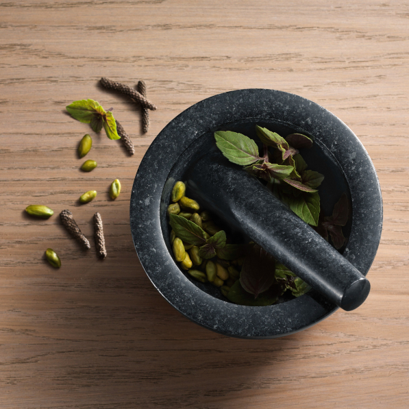 ZWILLING Spices 15 cm - moździerz kuchenny do przypraw i ziół granitowy z tłuczkiem