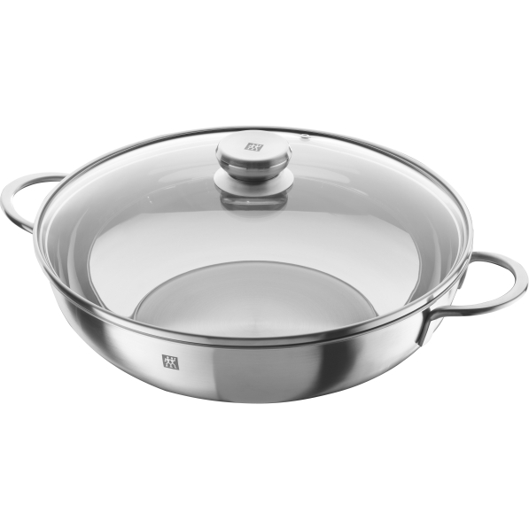ZWILLING Twin Nova 32 cm - patelnia / wok ze stali nierdzewnej z pokrywką