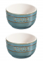 STAUB XS-Minis 2 szt. błękitne - kokilki / naczynia do zapiekania ceramiczne