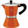 PEZZETTI Bellexpress pomarańczowa na 6 filiżanek espresso (6 tz) - kawiarka aluminiowa ciśnieniowa