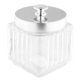 Słoik / Pojemnik na produkty sypkie szklany z pokrywką RELIEF 1,3 l