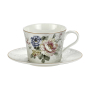 Filiżanka do kawy i herbaty porcelanowa ze spodkiem 230 ml