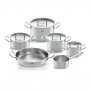 FISSLER Original Profi Collection - zestaw 5 garnków ze stali nierdzewnej z pokrywkami i patelnią