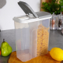 Pojemnik na produkty sypkie z dozownikiem dzielony EXCELLENT HOUSEWARE 2,8 l
