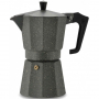PEZZETTI Italexpress na 6 filiżanek espresso (6 tz) marmurkowa czarna - kawiarka aluminiowa ciśnieniowa