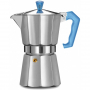 PEZZETTI Italexpress Pc na 3 filiżanki espresso (3 tz) niebieska - kawiarka aluminiowa ciśnieniowa