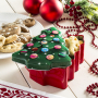 Puszka / pojemnik świąteczna na ciastka i pierniki metalowa CHOINKA