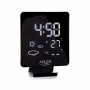 ADLER Time 13 x 17 cm czarna - stacja pogodowa elektroniczna plastikowa z czujnikiem zewnętrznym i wewnętrznym