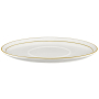 AMBITION Aura Gold 20,5 x 12,2 cm - talerzyk / spodek pod sosjerkę porcelanowy