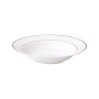 AMBITION Aura Silver 23 cm - talerz obiadowy głęboki porcelanowy