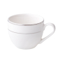 AMBITION Aura Silver 90 ml - filiżanka do espresso porcelanowa