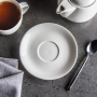 AMBITION Salsa 14 cm biały - talerzyk / spodek porcelanowy 