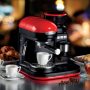 ARIETE Espresso Moderna 1080 W czerwono-czarny - ekspres do kawy ciśnieniowy metalowy