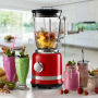 ARIETE Glass Moderna 09 585/00 1000 W czerwony - blender kuchenny kielichowy szklany