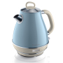 ARIETE Vintage 1,7 l niebieski - czajnik elektryczny bezprzewodowy stalowy