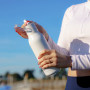 ASOBU H2 Audio White 0,5 l - butelka termiczna ze stali nierdzewnej z słuchawkami dousznymi i ładowarką